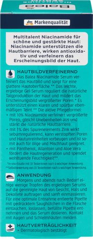 Serum Se Khít Lỗ Chân Lông Balea Niacinamide Zinc