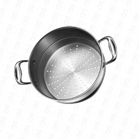 Xửng Hấp Inox PoongNyun WTPIH-ST 24C 3 Lớp Chống Gỉ - Dụng Cụ Nấu Ăn Cao Cấp, Tương Thích Nồi Lẩu, Dễ Dàng Vệ Sinh