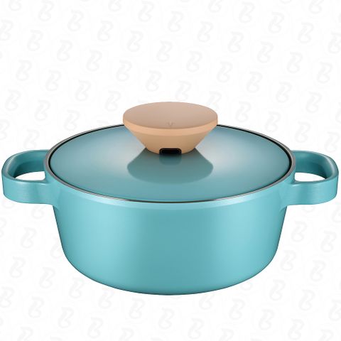 Nồi Casserole Ceramic PoongNyun Bliss Nordic BNPT-20C(IH) 20cm - Chống Dính, Tiết Kiệm Thời Gian, Dùng Trên Bếp Từ, Gas, Điện