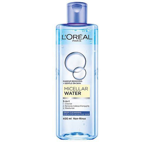 Nước Tẩy Trang L'Oreal 3-in-1 Micellar Water 400ml - Làm Sạch Sâu Cho Da Nhạy Cảm & Makeup Cứng Đầu, Dưỡng Ẩm Tươi Mát