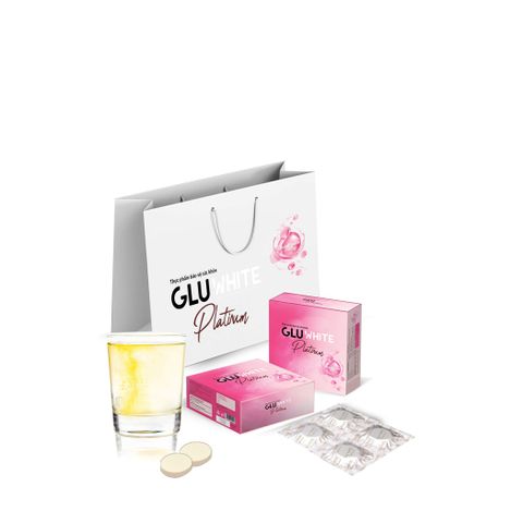 Viên sủi Gluwhite Giúp Dưỡng Trắng Da, Mờ Nám Hộp 5 Vỉ x 4 Viên/Vỉ