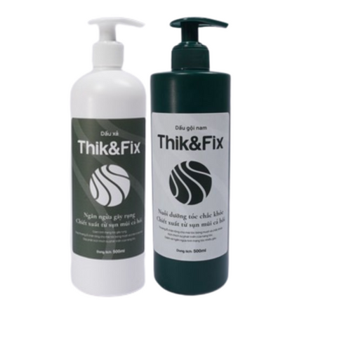 Combo Dầu gội & xả hỗ trợ kích thích mọc tóc Thik&Fix dành cho Nam