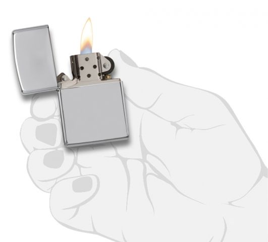 Bật Lửa Zippo High Polished Chrome 250 Chính Hãng Mỹ - Bật Lửa Classic Chất Lượng, Thiết Kế Tối Giản, Bảo Hành Trọn Đời