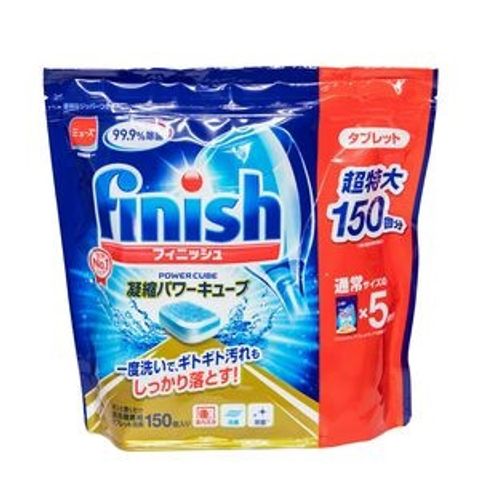 Viên Rửa Bát Muse Finish Nhật Bản 150 Viên - Làm Sạch Hiệu Quả, Đánh Bóng Chén Đĩa, Sử Dụng Cho Máy Rửa Bát Mini