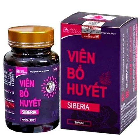 Viên uống Siberia- giúp bổ huyết, ổn định nội tiết tố nữ.