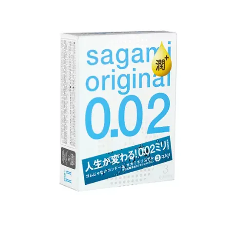 Bao Cao Su Nhiều Chất Bôi Trơn Siêu Mỏng Sagami Original 0.02 - 3s