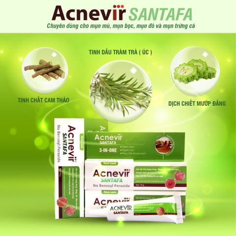Kem mụn Acnevir xanh chuyên dùng cho da mụn