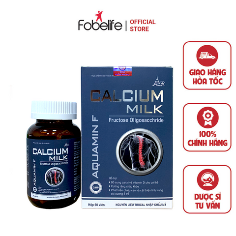 Viên Uống Hỗ Trợ Xương Khớp Calcium Milk - Bổ Sung Canxi và Vitamin D Để Phát Triển Chiều Cao cho Trẻ Em và Người Cao Tuổi