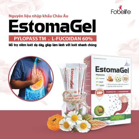 Estomagel Hỗ Trợ Sức Khỏe Dạ Dày Hộp 20 Gói x 15ml