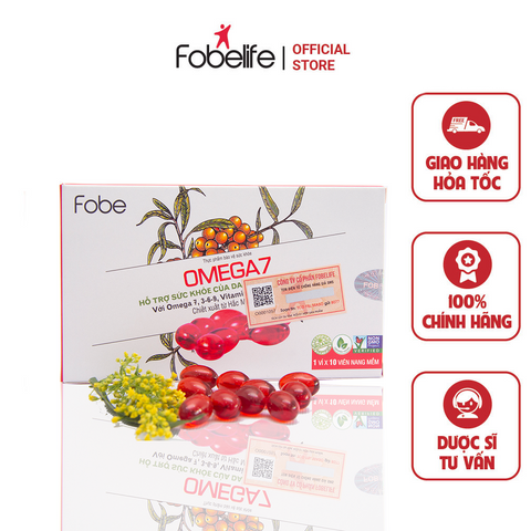 Viên Uống Hỗ trợ tăng cường độ ẩm, làm đẹp da, sáng mắt Omega7