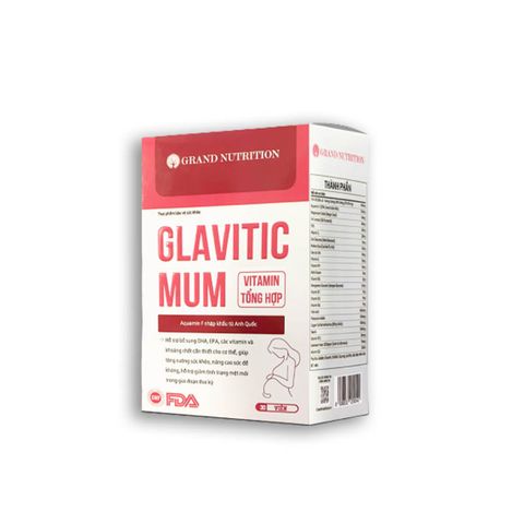 Glavitic Mum Vitamin Tổng Hợp Hỗ Trợ Tăng Cường Sức Khỏe Mẹ Bầu