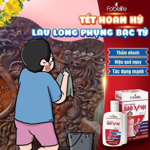 Dầu Nóng Sao Việt Giảm Đau Nhức Xương Khớp, Bong Gân, Hỗ Trợ Đau Cơ, Giảm Bầm Tím - Chai Xoa Bóp Cầm Tay Tiện Lợi