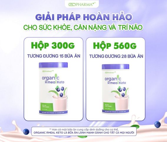 Organic Rmeal Keto – Bữa Ăn Lành Mạnh Hàng Chính Hãng