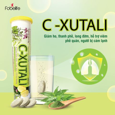 Viên sủi Xuyên Tâm Liên C-Xutali hỗ trợ giảm ho