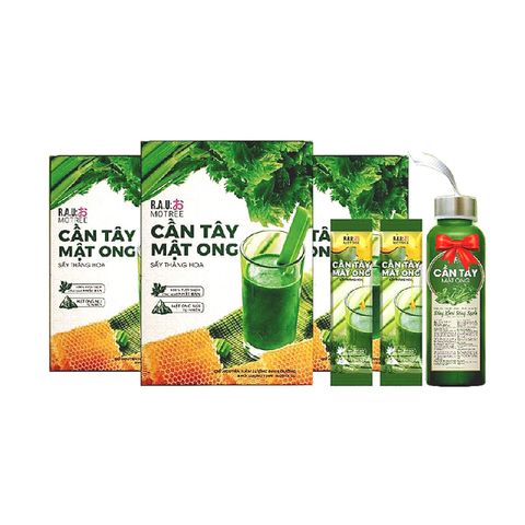 Combo 2 Hộp Bột Cần Tây Mật Ong Motree Giúp Giữ Dáng Đẹp Da