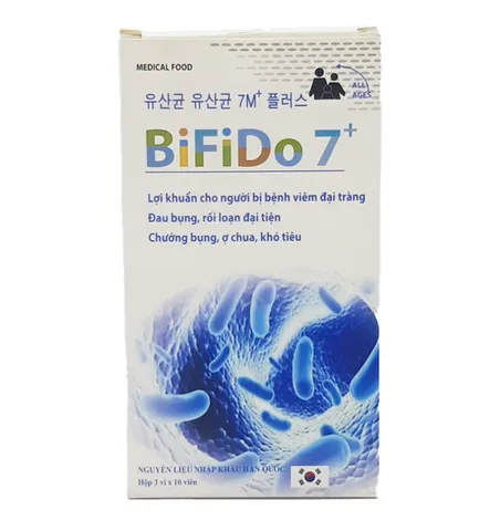 Men tiêu hóa BiFiDo 7+ - Bổ sung lợi khuẩn có lợi cho đường tiêu hóa