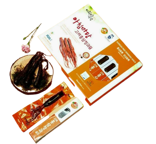 Hồng Sâm Tẩm Mật Ong Nguyên Củ Achimmadang Hàn Quốc - Hộp 8 Củ 300g Giúp Tăng Cường Sức Khỏe và Giảm Mệt Mỏi