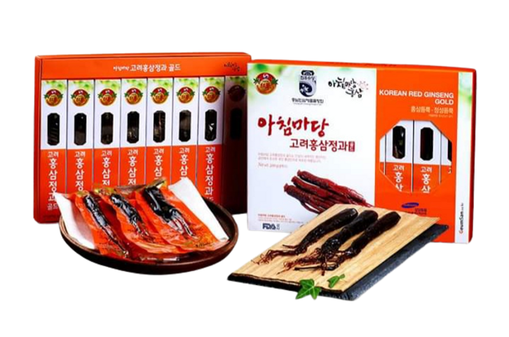 Hồng Sâm Tẩm Mật Ong Nguyên Củ Achimmadang Hàn Quốc - Hộp 8 Củ 300g Giúp Tăng Cường Sức Khỏe và Giảm Mệt Mỏi
