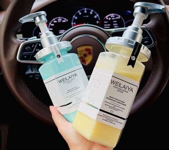 Bộ Dầu Gội Dầu Xả Phục Hồi Đa Tầng Nấm Truffle Weilaiya 900ml - Làm Sạch Tóc Hư Tổn, Dưỡng Ẩm, Hương Sang Trọng, Tóc Mượt Như Salon