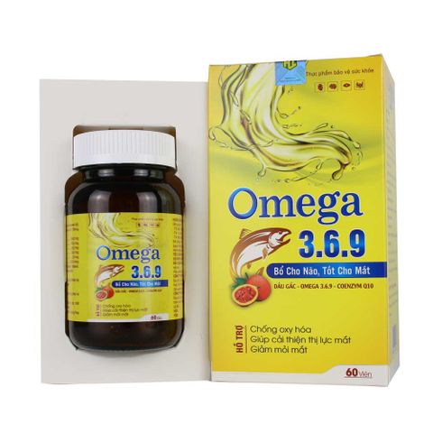 Viên tinh dầu hoa anh thảo dầu cá Omega 369 bổ mắt