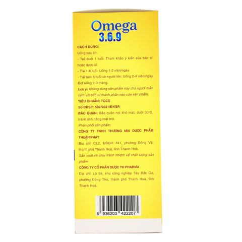 Viên tinh dầu hoa anh thảo dầu cá Omega 369 bổ mắt