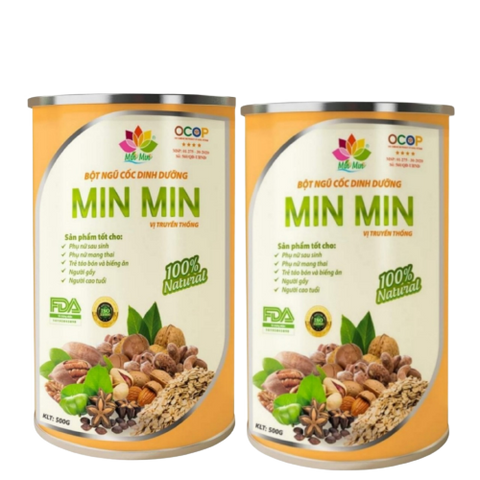 Combo 2 Hộp Bột Ngũ Cốc Dinh Dưỡng Hữu Cơ Min Min 29 Hạt