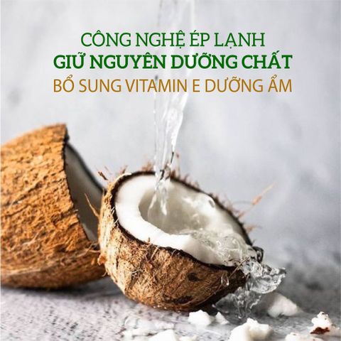 Dầu Dừa Vitamin E Dưỡng Da, Dưỡng Tóc, Dưỡng Môi Milaganics 250ml