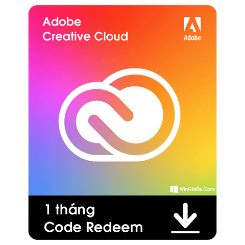 Adobe Creative Cloud All Apps (code 1 tháng)