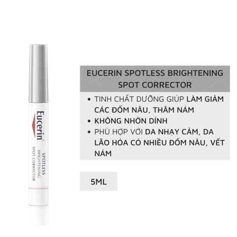 Bút Chấm Eucerin Spotless Brightening 5mL - Tinh Chất Giảm Thâm Nám, Ngăn Ngừa Đốm Nâu cho Da Sáng Mịn