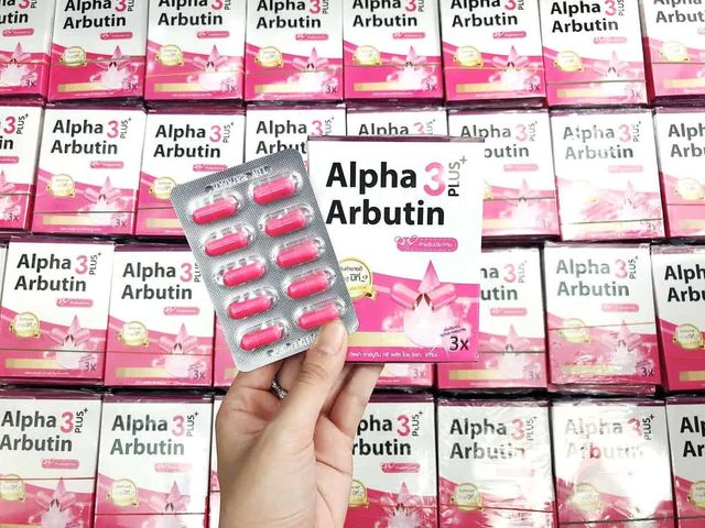 Viên Kích Trắng Toàn Thân Alpha Arbutin 3 Plus Thái Lan - Dưỡng Da Sáng Hồng Từ Bên Trong, Hộp 10 Viên