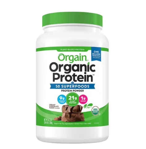 Bột Protein hữu cơ Orgain Organic Protein vị Chocolate - 1.20kg