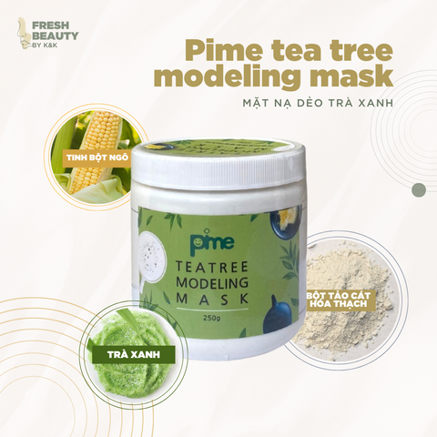 Mặt nạ Pime Tea Tree Modeling Mask hỗ trợ giảm mụn, thâm