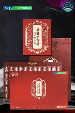 An Cung Bổ Não Trầm Hương NongHyup Hàn Quốc - Hộp 60 Viên Thảo Dược Hỗ Trợ Sức Khỏe Cho Người Cao Tuổi