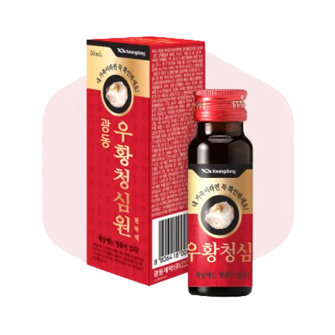 An cung ngưu hoàng Kwangdong Hàn Quốc dạng nước lốc 10 chai x 50ml