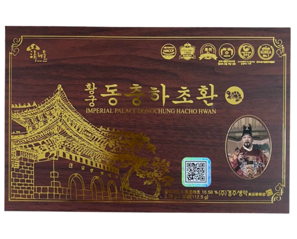 Đông trùng hạ thảo hoàng cung hộp gỗ 30 viên Hàn Quốc