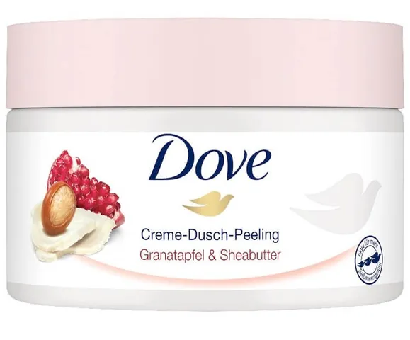[Đức] Tẩy Tế Bào Chết Dove Creme Dusch Peeling Hạt Lựu, 225ml