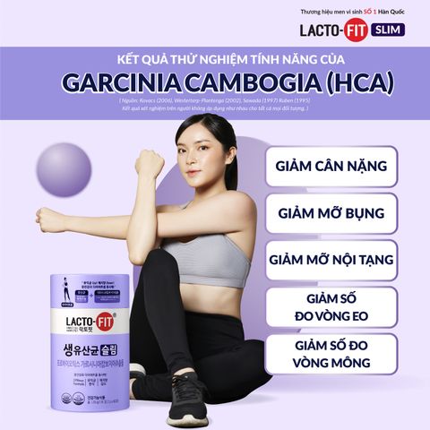 Men Vi Sinh Hàn Quốc Lacto-Fit Slim Hỗ Trợ Giảm Cân (60 gói x 2g)