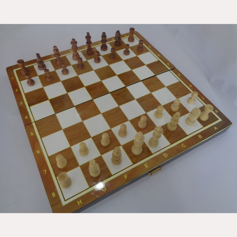 Bàn Cờ Hộp Gỗ Super King Thiết Kế Chuẩn Quốc Tế, Quân cờ cao 5,4 cm