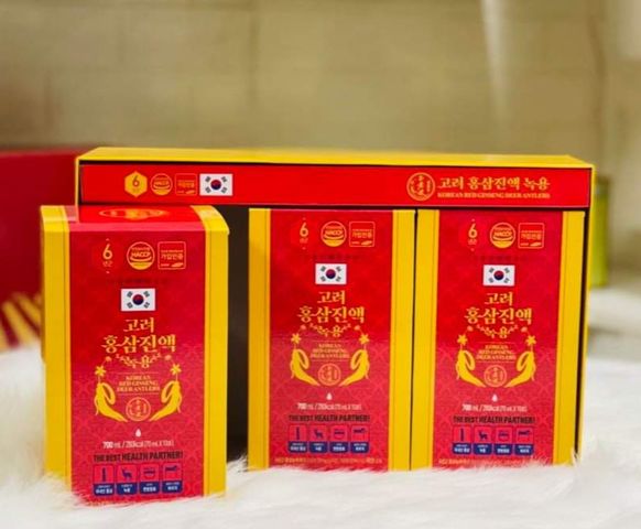 Nước Hồng Sâm Nhung Hươu Cao Cấp Daedong Hàn Quốc - Hộp 30 Gói 70ml - Bổ Máu, Tăng Cường Sức Đề Kháng, Chính Hãng