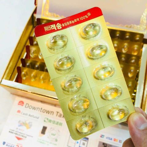 Viên uống tinh dầu thông đỏ Pine Jeok Song Gold Hàn Quốc - Hỗ trợ sức khỏe, miễn dịch, 120 viên dinh dưỡng tự nhiên
