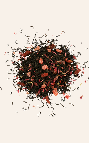 Trà Đen Ceylon Basilur Cao Cấp Hương Dâu Tây & Kiwi - Hộp Thiếc 100g, Thức Uống Tươi Mát, Đậm Đà Hương Trái Cây Thảo Mộc