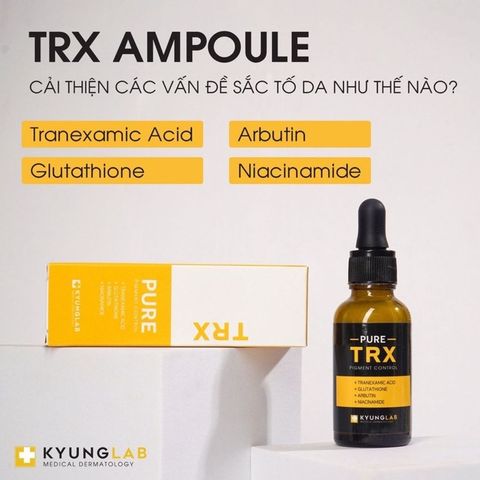 Serum Giảm Nám Trắng Da Kyung Lab Pure TRX Pigment Control - Dưỡng Da Hàn Quốc 30ml, Hỗ Trợ Làm Mờ Vết Thâm Tàn Nhang, Làm Sáng Da Tươi Trẻ