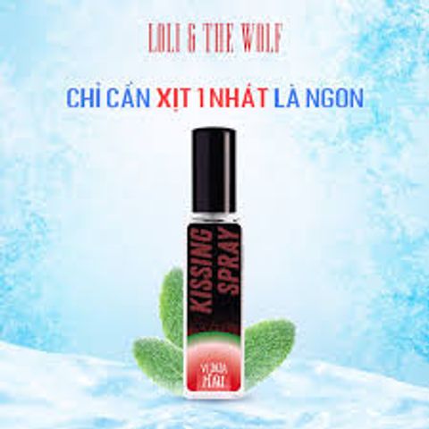 Xịt Thơm Miệng Kissing Spray Loli The Wolf Vị Dưa Hấu 20Ml