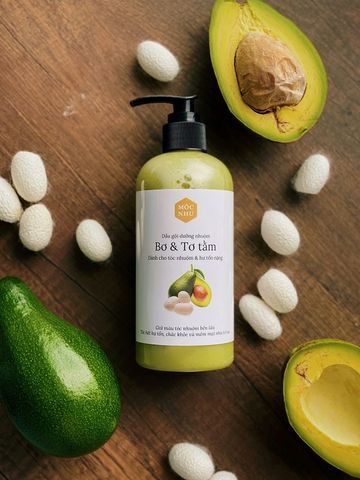 Dầu Gội Bơ & Tơ Tằm Mộc Nhu Giúp Dưỡng Màu Tóc Nhuộm