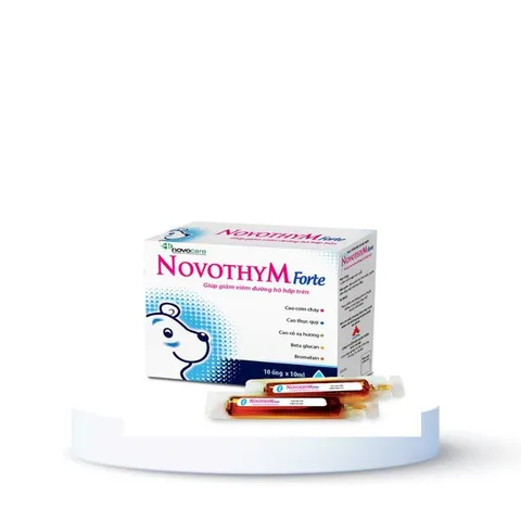 Novothym Forte hỗ trợ giảm ho dạng nước