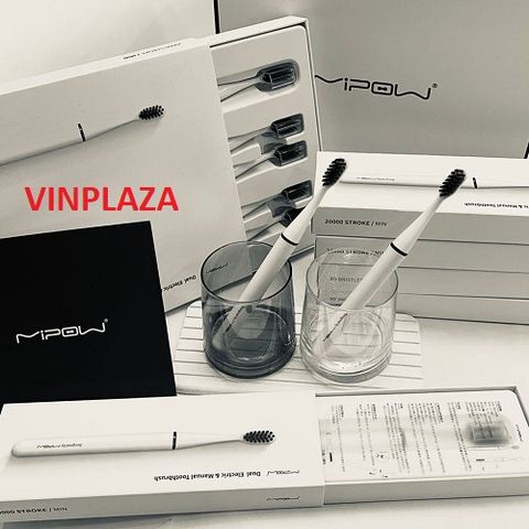 Bộ 4 Đầu Bàn Chải Đánh Răng Điện Mipow i3 Plus Ultrasonic - Thiết Kế Siêu Mỏng và Tiện Lợi Cho Du Lịch, Bảo Vệ Sức Khỏe Răng Miệng