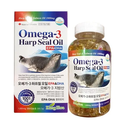 Tinh Dầu Hải Cẩu Bổ Mắt Hàn Quốc New Omega 3 Harp Seal Oil Có tem