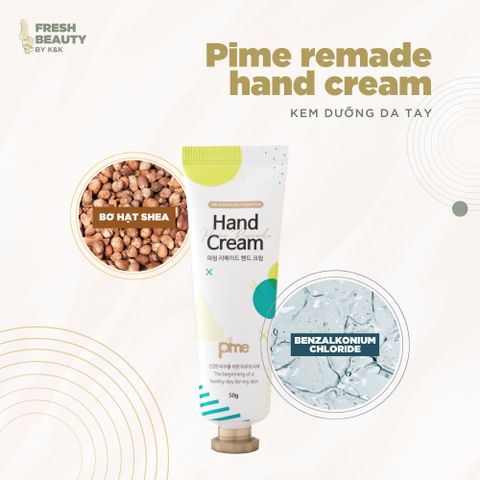 Kem tay Pime Remade Handcream làm mềm da, cải thiện nứt nẻ, khô ráp