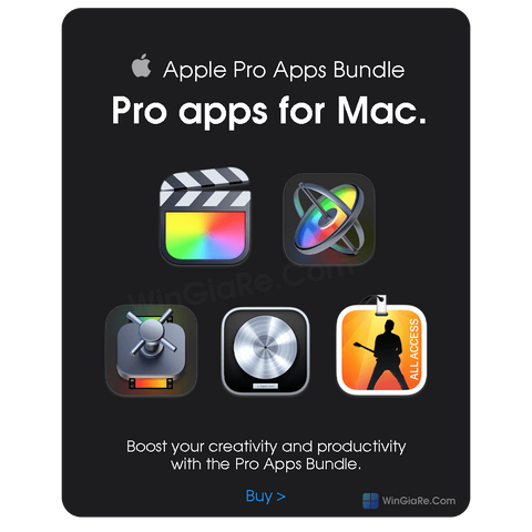 Key Apple Pro Apps Bundle (Final Cut Pro) giá rẻ