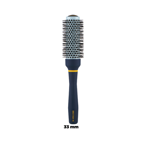 Lược tròn BRITISH M Hot Curling Ceramic Brush tạo lọn xoăn, độ phồng